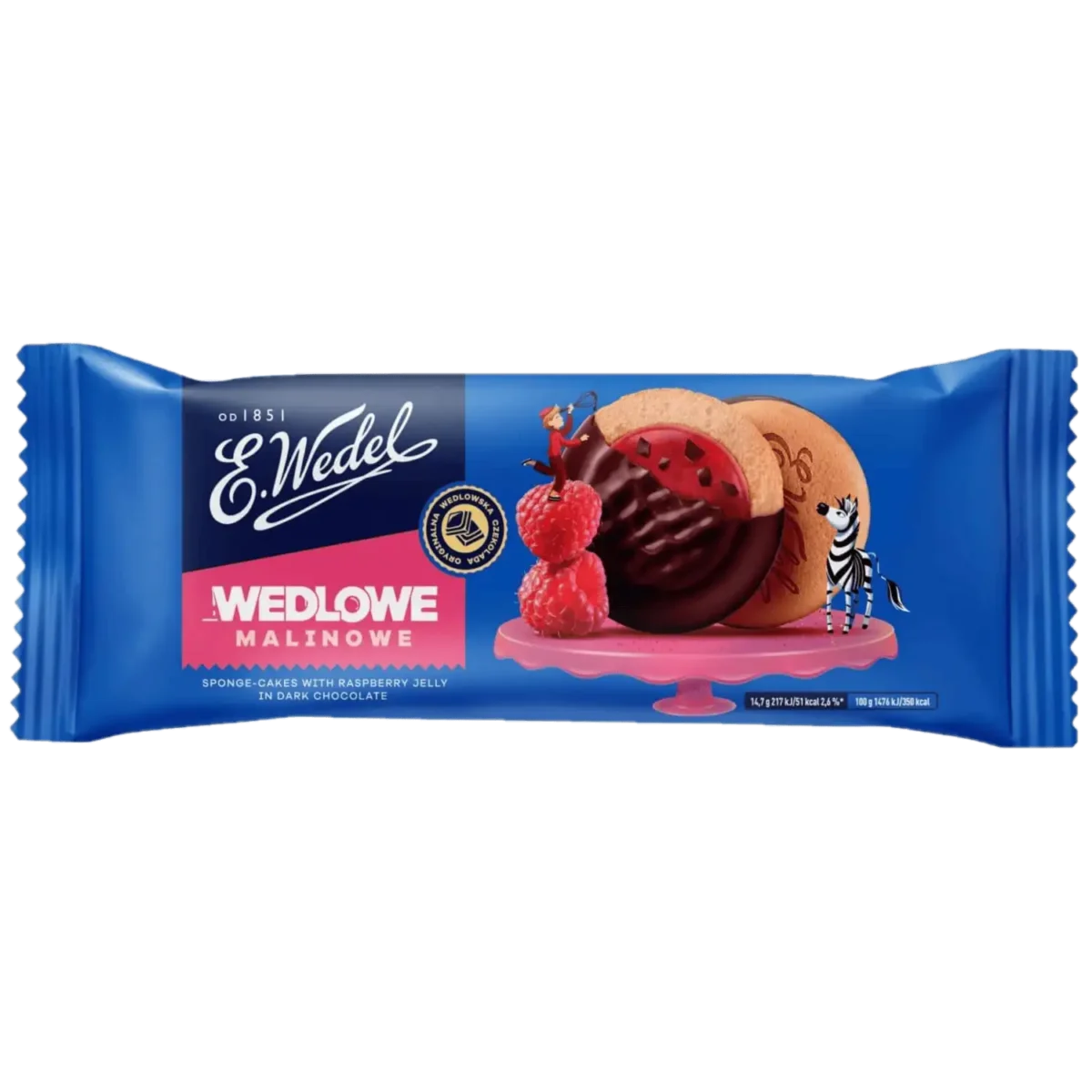 E.Wedel Wedlove Biszkopty z Galaretką Malinową 147 g