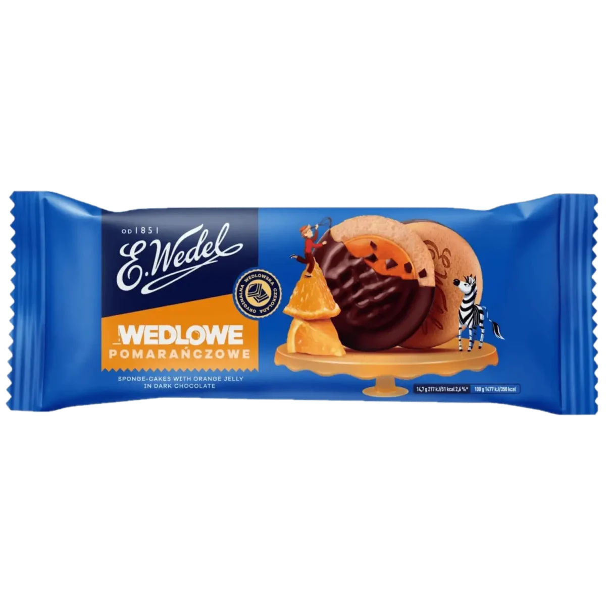 E.Wedel Wedlove Biszkopty z Galaretką Pomarańczową 147 g