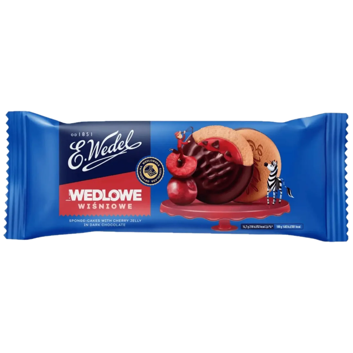 E.Wedel Wedlove Biszkopty z Galaretką Wiśniową 147 g
