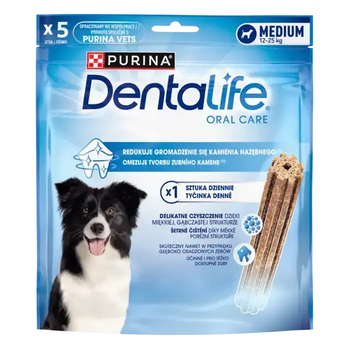 Purina DentaLife Daily Oral Care Medium Przysmak Dentystyczny dla Psa 115 g