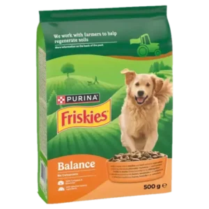 Friskies Balance Sucha Karma dla Psa z Kurczakiem, Wołowiną i Warzywami 500 g