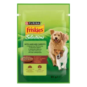 Friskies Karma dla Psa z Jagnięciną i Marchewką w Sosie 85 g