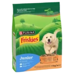 Friskies Junior Sucha Karma dla Szczeniąt z Kurczakiem i Warzywami z Mlekiem 3 kg