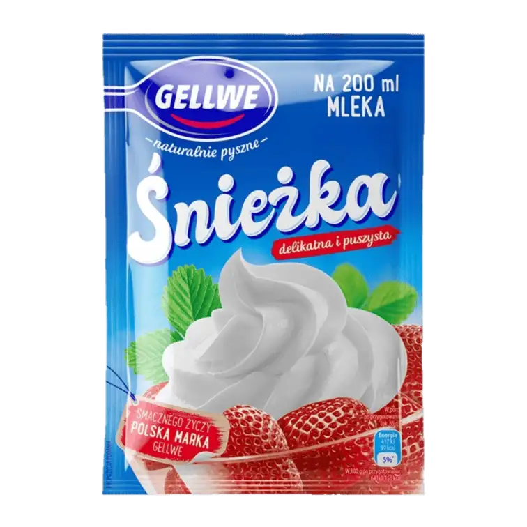gellwe sniezka Gellwe Śnieżka Bita Śmietana 55 g