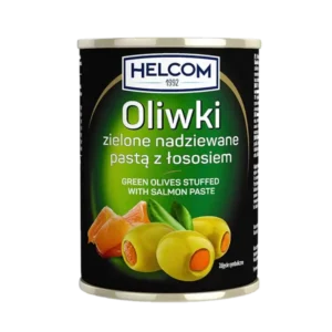 Helcom Oliwki zielone nadziewane łososiem 300 ml