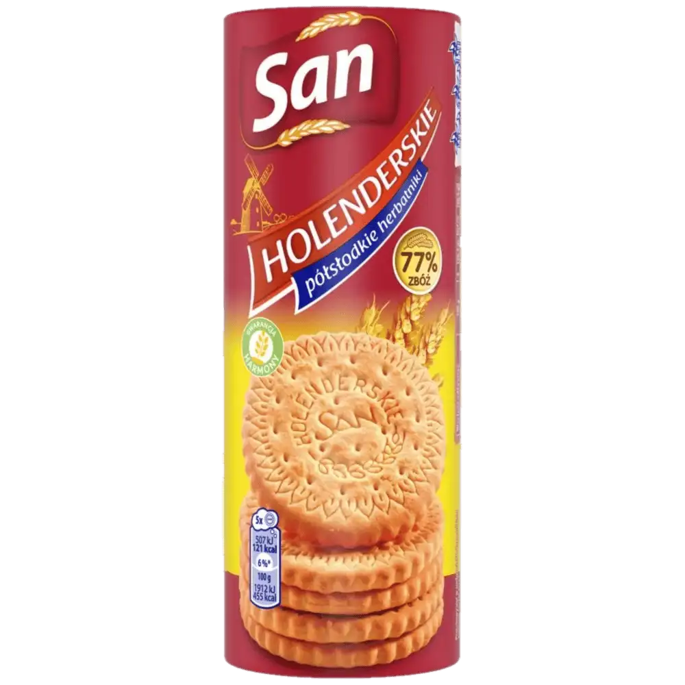 san herbatniki holenderskie SAN Holenderskie Herbatniki Półsłodkie 150 g