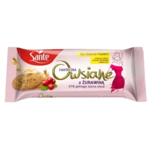 Sante Ciasteczka Owsiane z Żurawiną 135 g