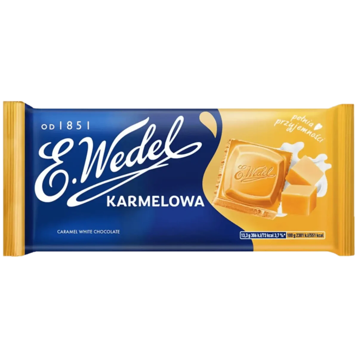 E.Wedel Czekolada Biała Karmelowa 80 g