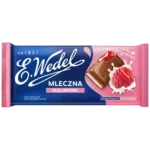 E.Wedel Czekolada Mleczna z Nadzieniem Malinowym 100 g
