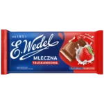 E.Wedel Czekolada Mleczna z Nadzieniem Truskawkowym 100 g
