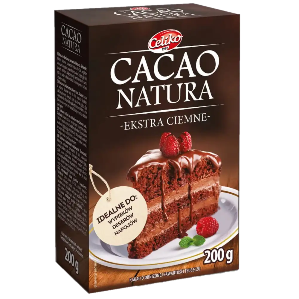 Celiko Cacao Natura Kakao Naturalne Ekstra Ciemne 200 g