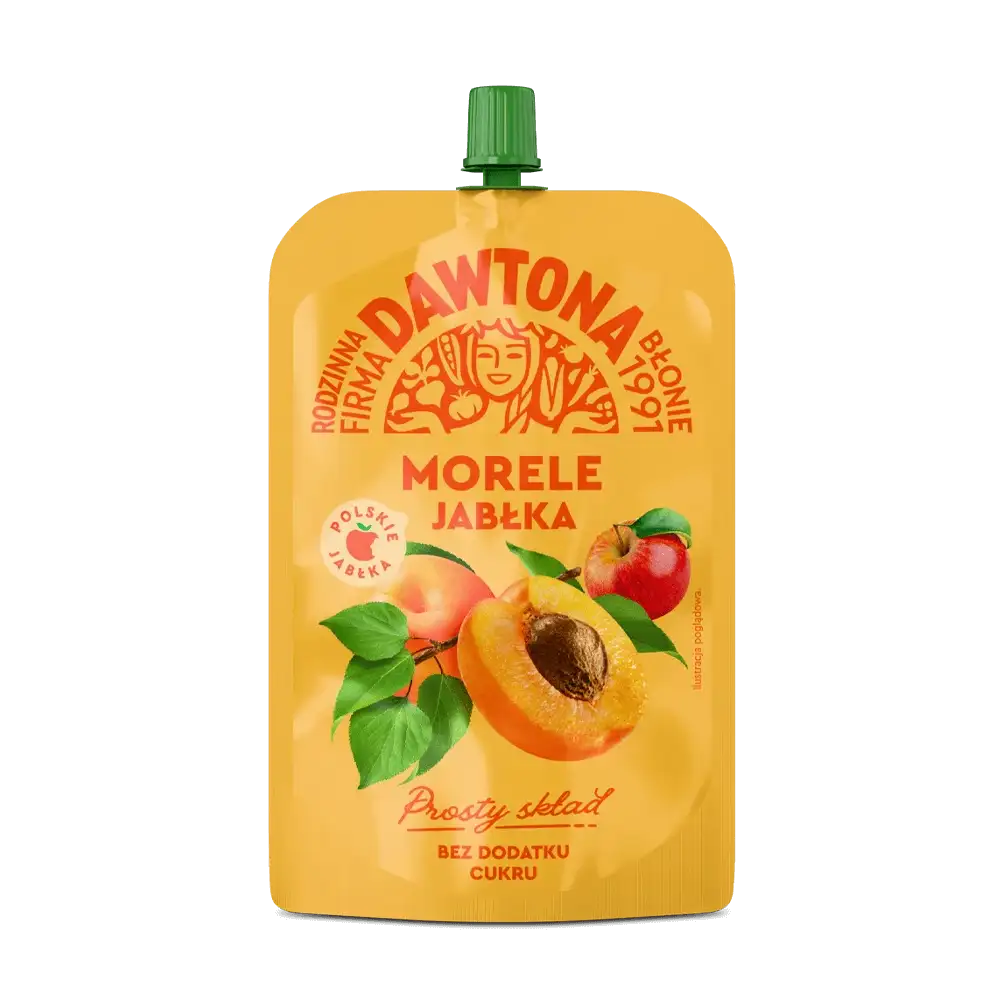 Dawtona Mus Morele Jabłka 180 g