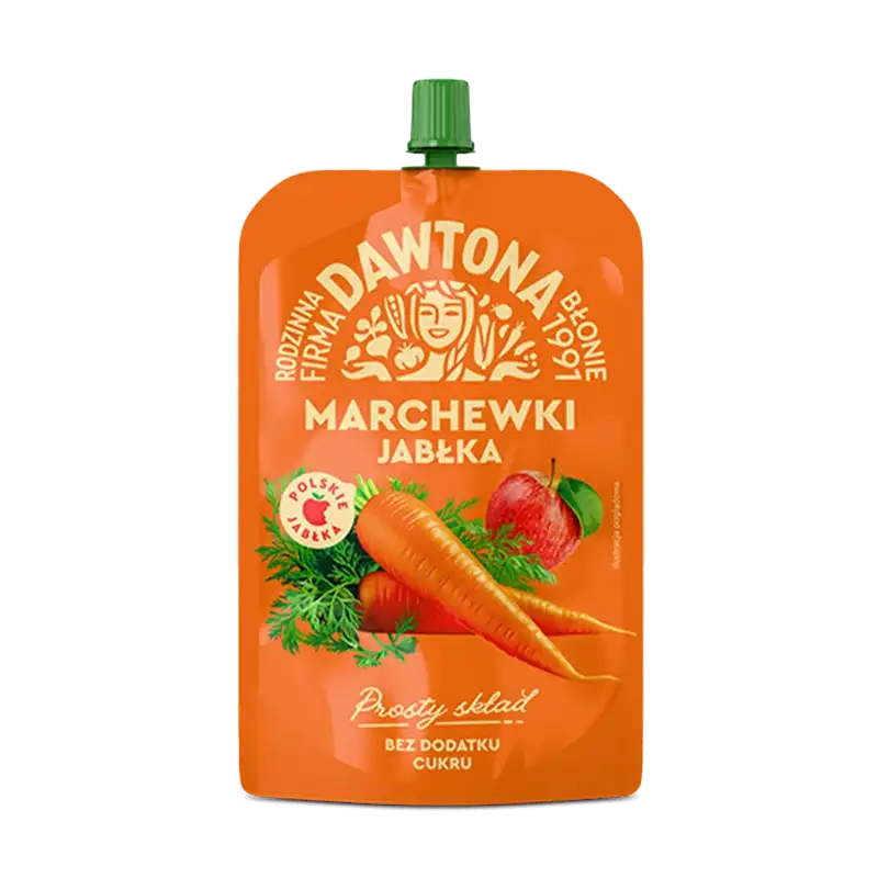 dawtona marchewka jablko Dawtona Mus Marchewki i Jabłka 180 g