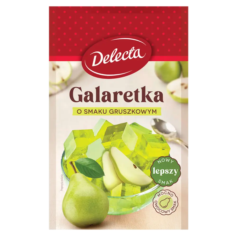 delecta galaretka gruszkowa Delecta Galaretka o Smaku Gruszkowym 70 g