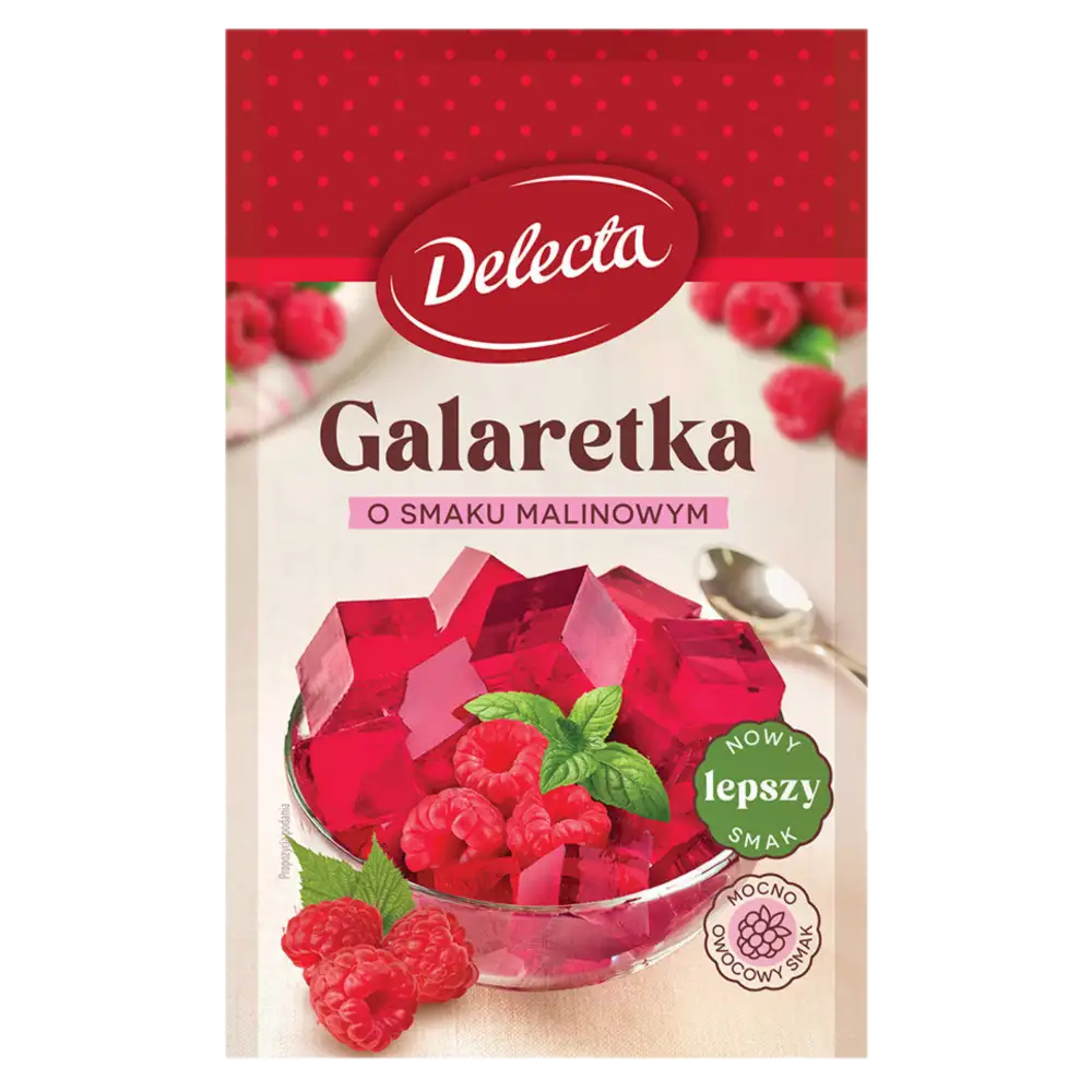 delecta galaretka malinowa Delecta Galaretka o Smaku Malinowym 70 g