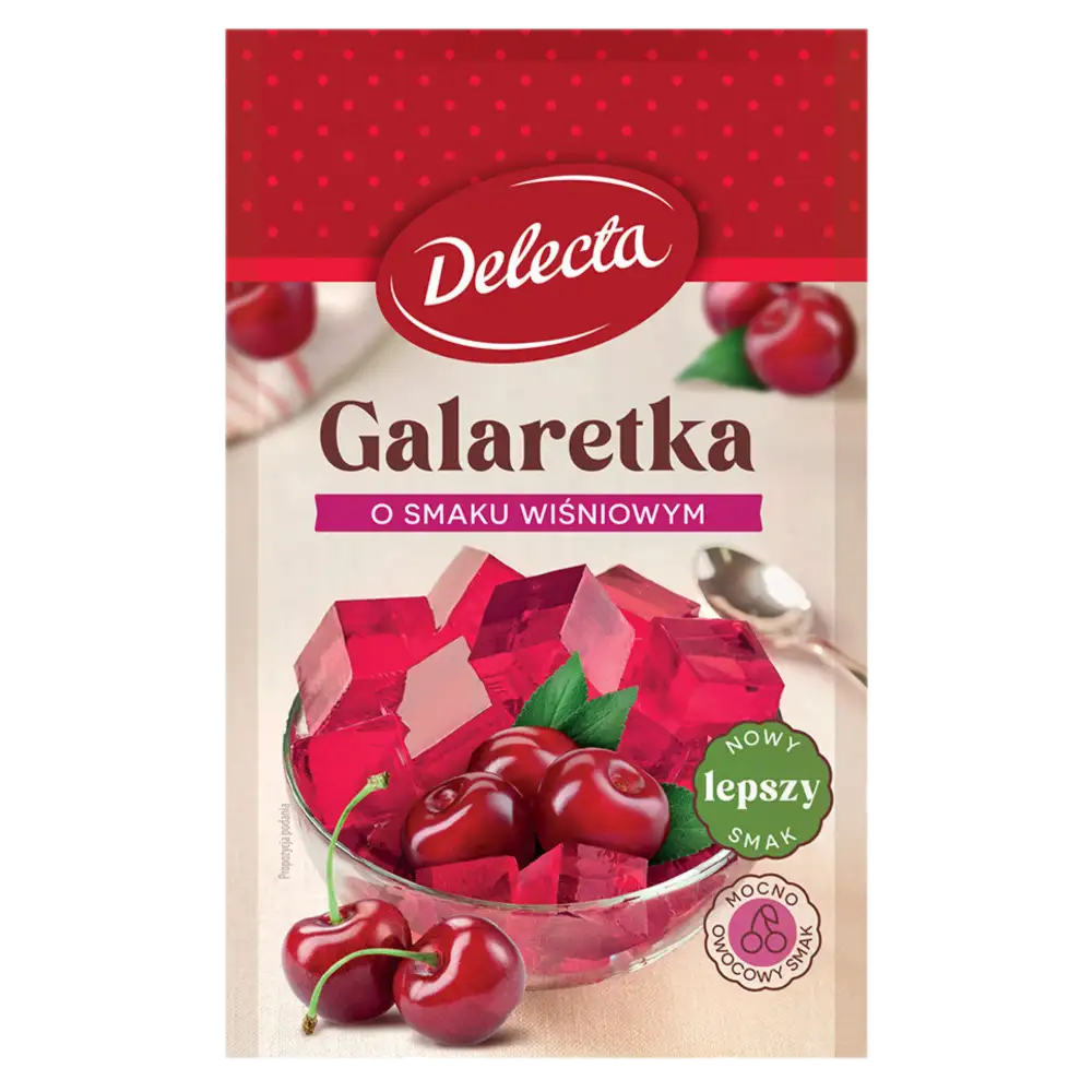 Delecta Galaretka o Smaku Wiśniowym 70 g