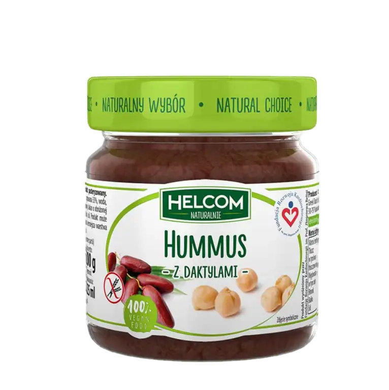 helcom hummus z daktylami Helcom Naturalnie Hummus z Daktylami 200 g