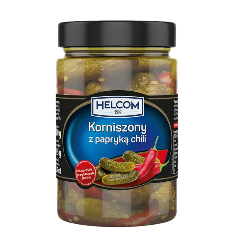 helcom korniszony z papryka i chilli Helcom Korniszony z Papryką i Chilli 300 g