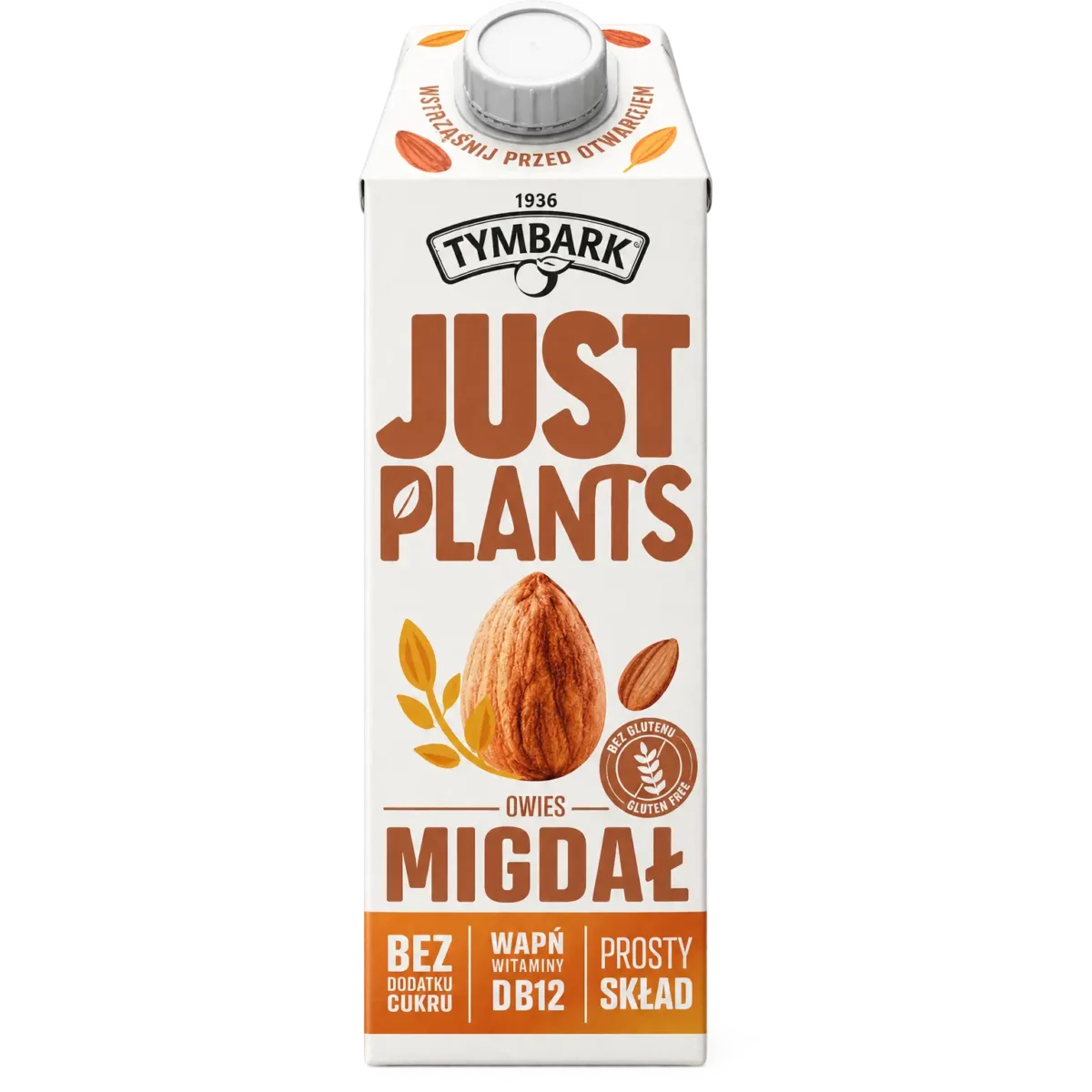 Tymbark Just Plants Napój Owsiano-Migdałowy 1 l