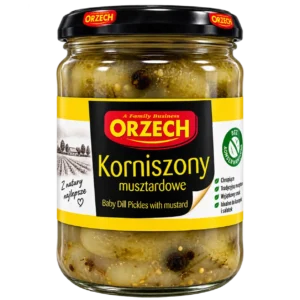 Orzech Korniszony Musztardowe 520 g