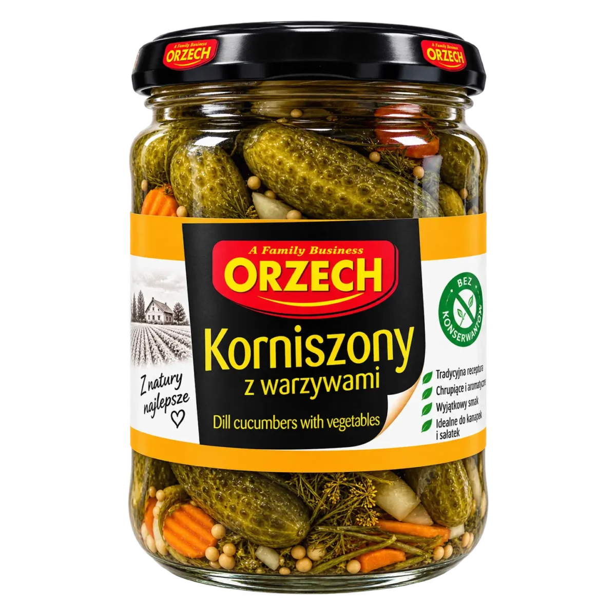 Orzech Korniszony z Warzywami 520 g