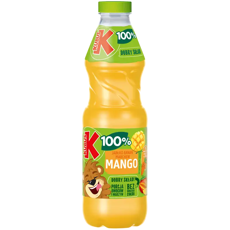 Kubuś Sok 100% Jabłko-Banan-Marchew-Mango 850 ml