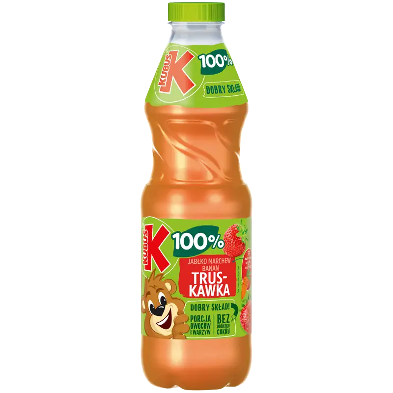 Kubuś Sok 100% Jabłko-Marchew-Banan-Truskawka 850 ml
