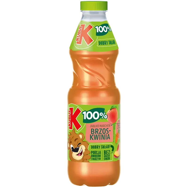Kubuś Sok 100% Jabłko-Marchew-Brzoskwinia 850 ml