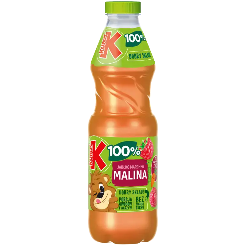 Kubuś Sok 100% Jabłko-Marchew-Malina 850 ml