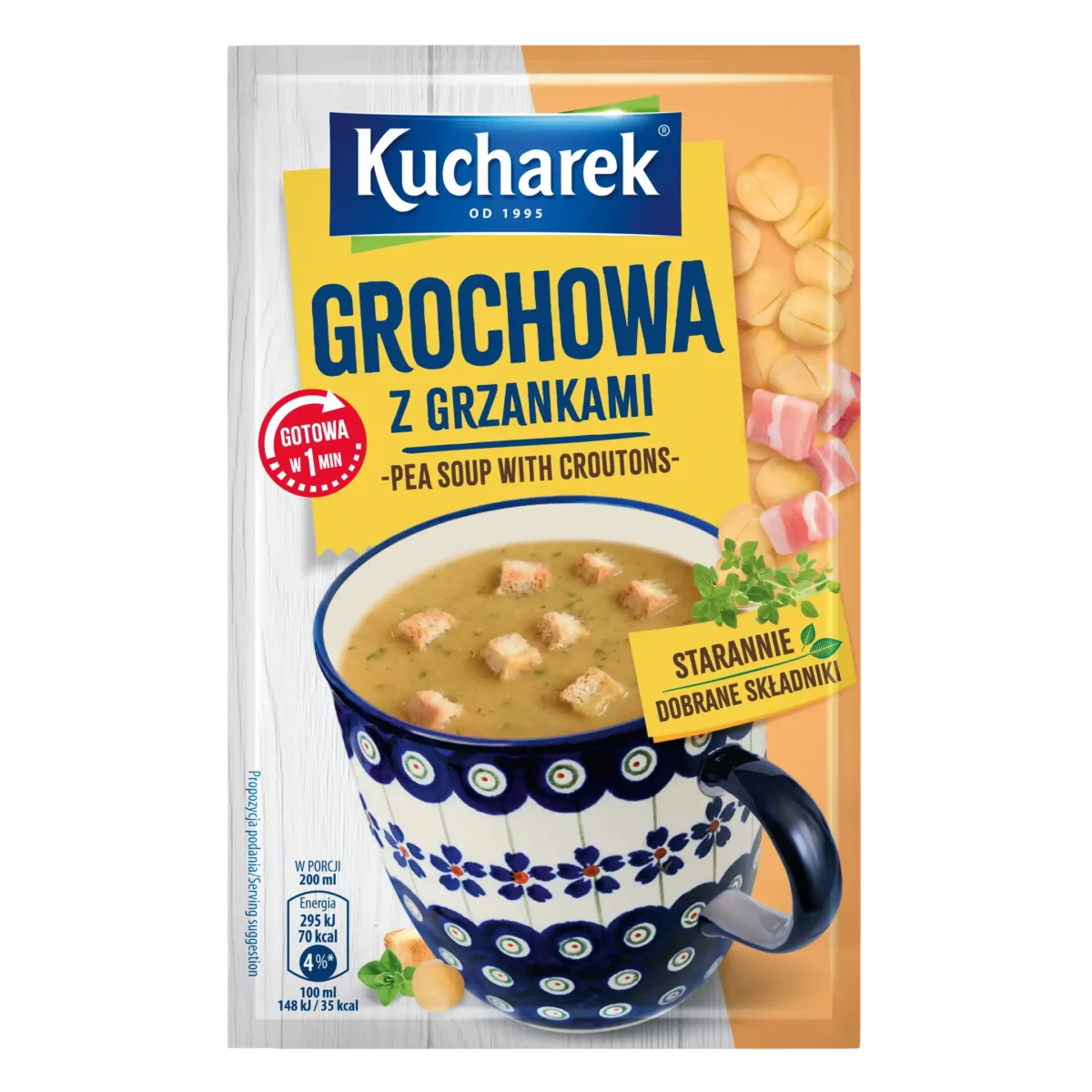 Kucharek Grochowa z grzankami 21 g