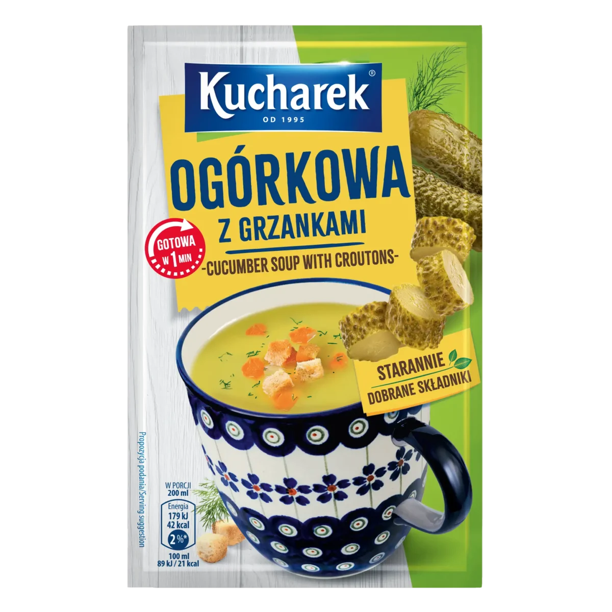 Kucharek Ogórkowa z grzankami 13 g