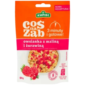 Kupiec Coś na Ząb Owsianka z Malinami i Żurawiną 50 g