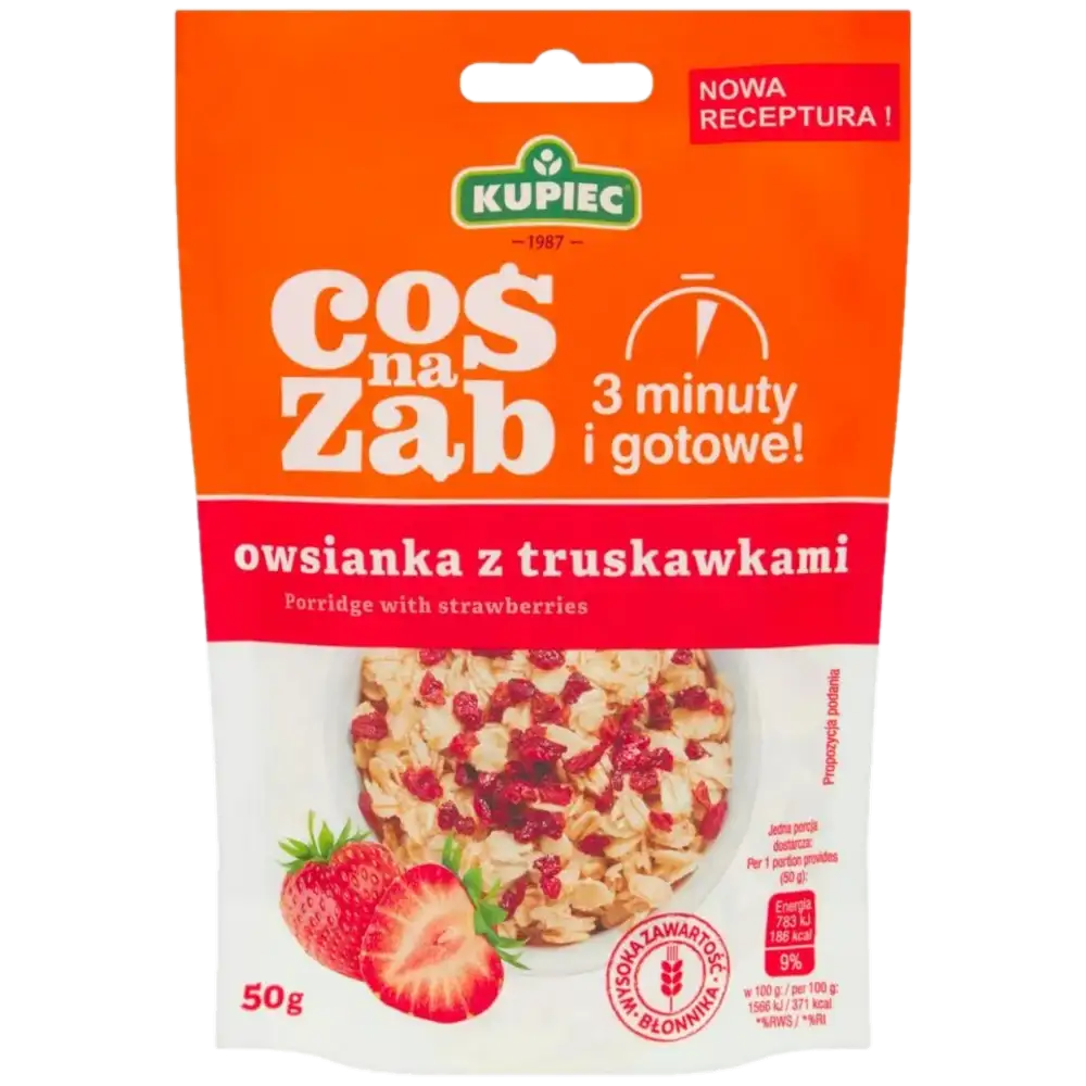 Kupiec Coś na Ząb Owsianka z Truskawkami 50 g