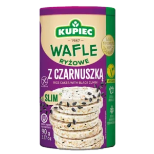 Kupiec Slim Wafle ryżowe z czarnuszką 90 g