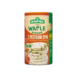 Kupiec Slim Wafle ryżowe z pestkami dyni 90 g