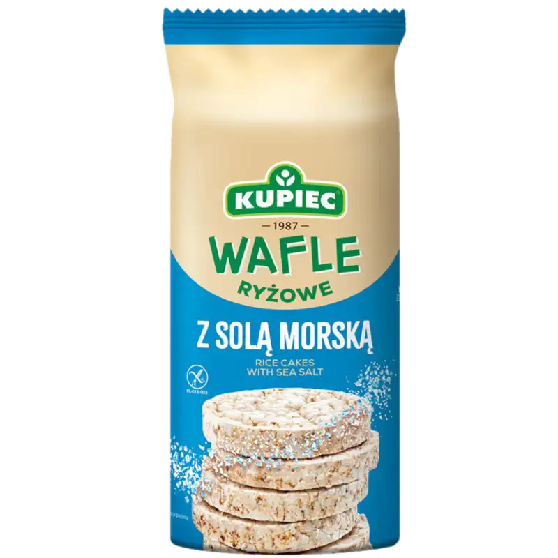 Kupiec Wafle ryżowe z solą morską 120 g