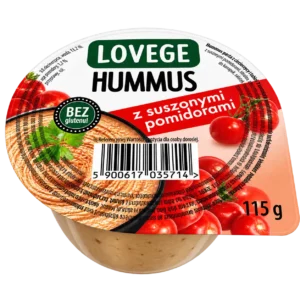Lovege Hummus z Suszonymi Pomidorami 115 g