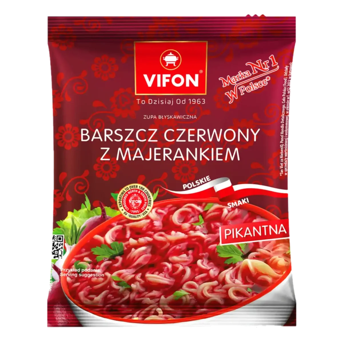 vifon barszcz czerwony z majerankiem Vifon Barszcz Czerwony z Majerankiem Pikantny 67 g