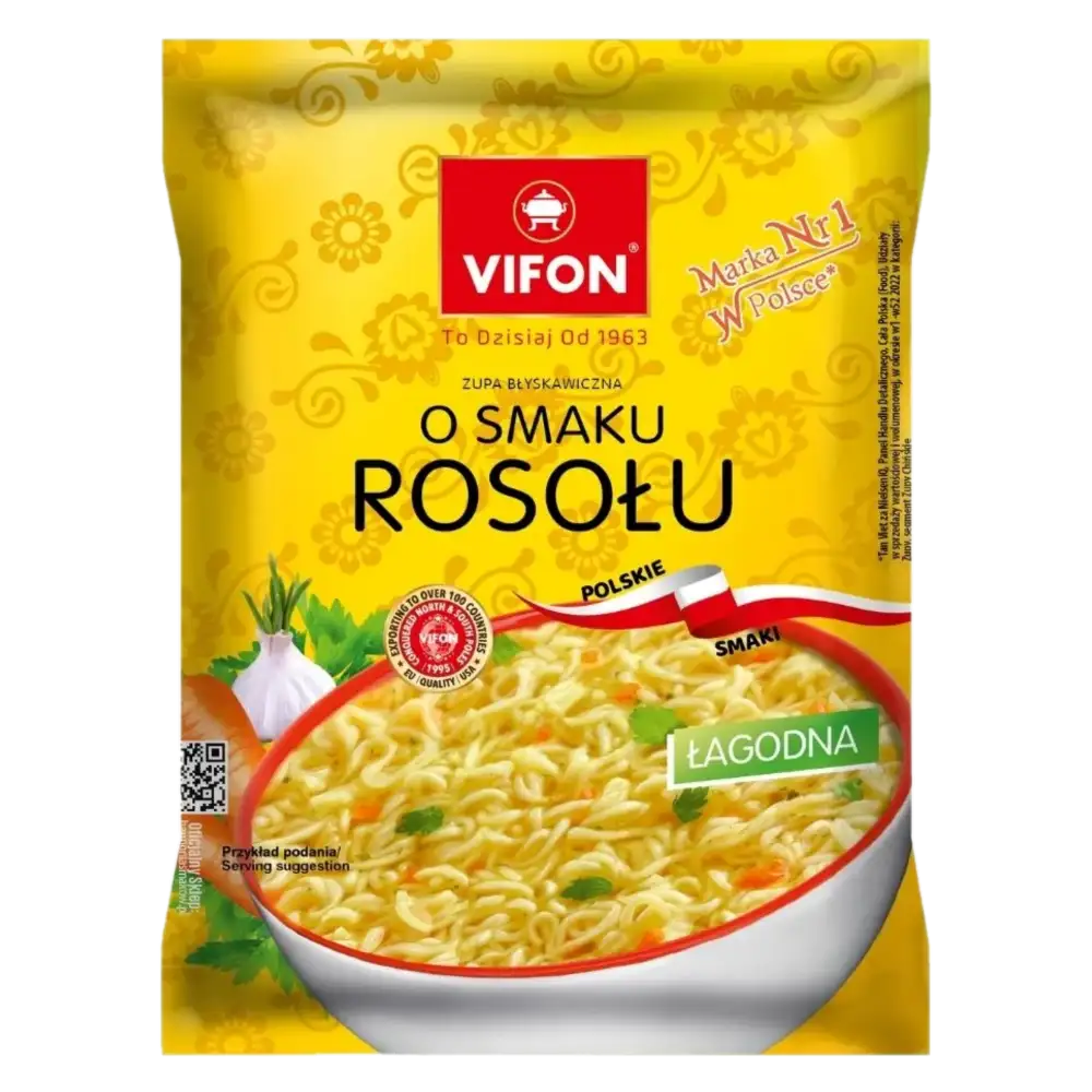Vifon Zupa błyskawiczna o smaku rosołu 65 g