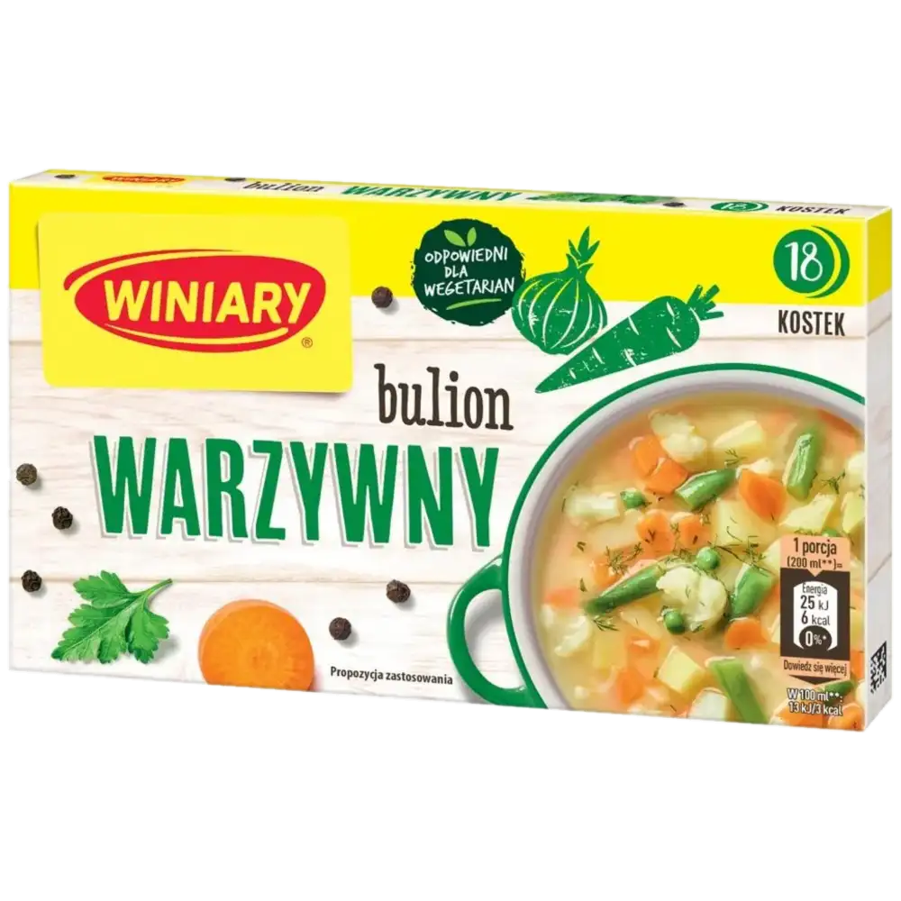 Winiary Bulion Warzywny 180 g – 18 kostek