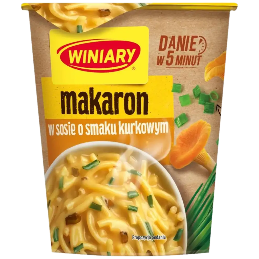 Winiary Danie w 5 Minut Makaron w Sosie o Smaku Kurkowym 56 g