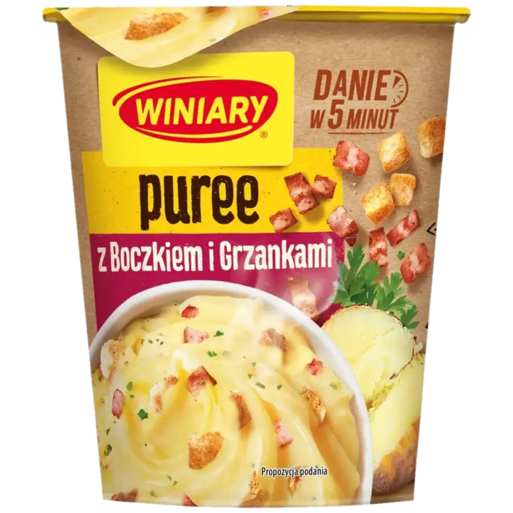Winiary Puree Ziemniaczane z Kawałkami Boczku i Grzankami 53 g