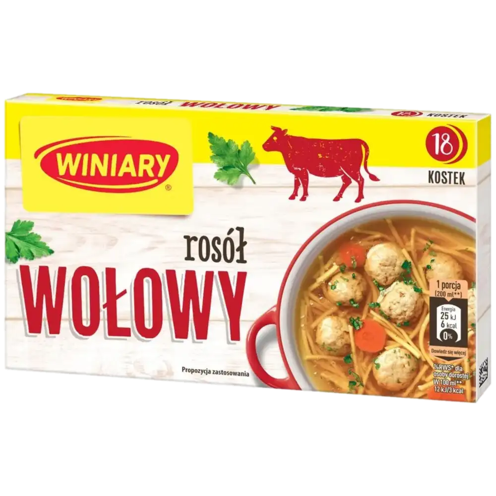 Winiary Rosół Wołowy 180 g – 18 kostek