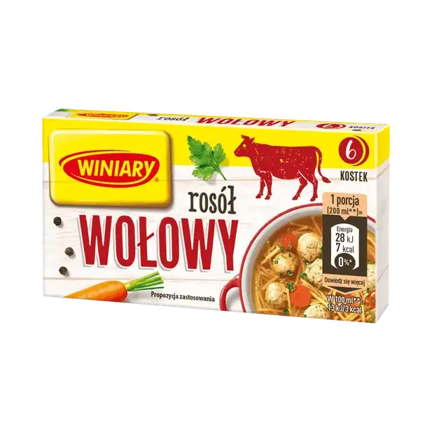 Winiary Rosół Wołowy 60 g – 6 kostek