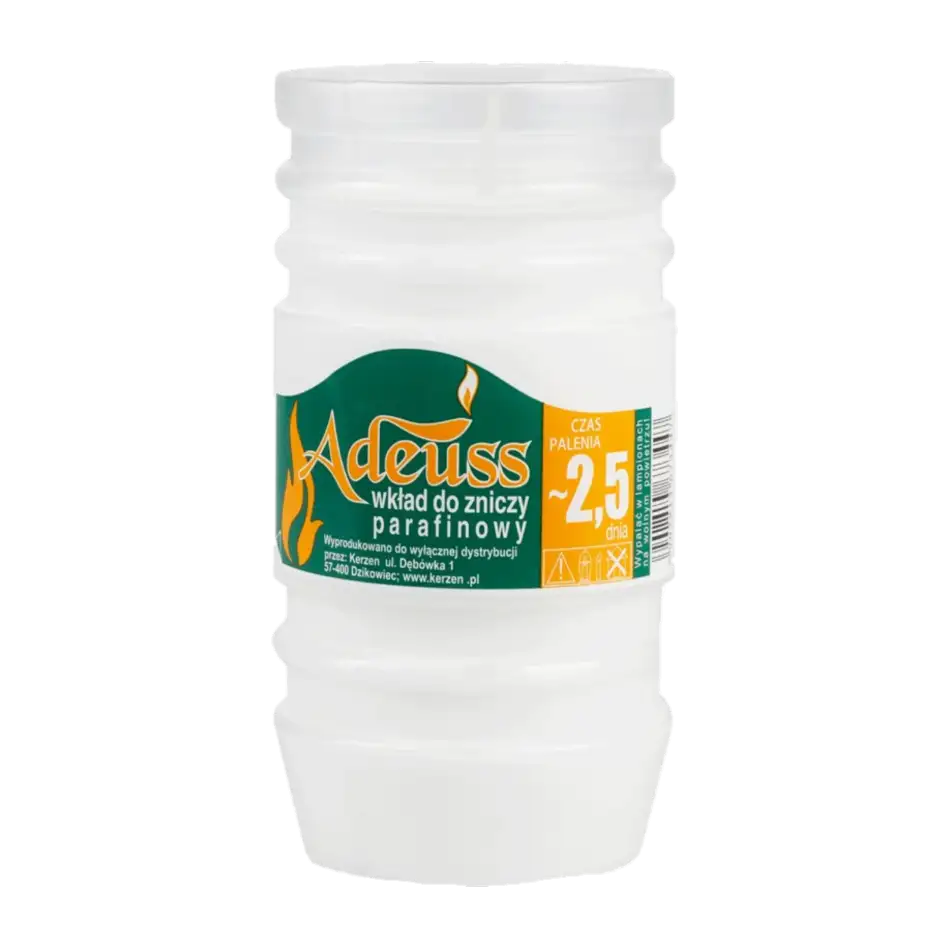 Adeuss Wkład do Znicza Parafinowy 2,5 Dnia 150g