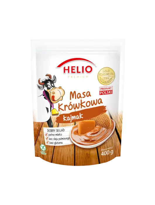 Helio Masa Krówkowa Kajmak Premium w Doypacku 400 g