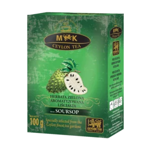 MK Ceylon Tea Herbata zielona liściasta o smaku gravioli 100 g