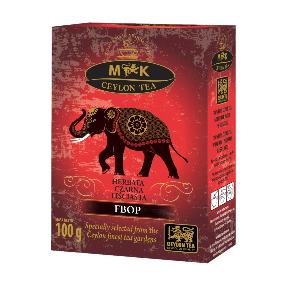 MK Ceylon Tea Herbata czarna liściasta Ceylon 100 g
