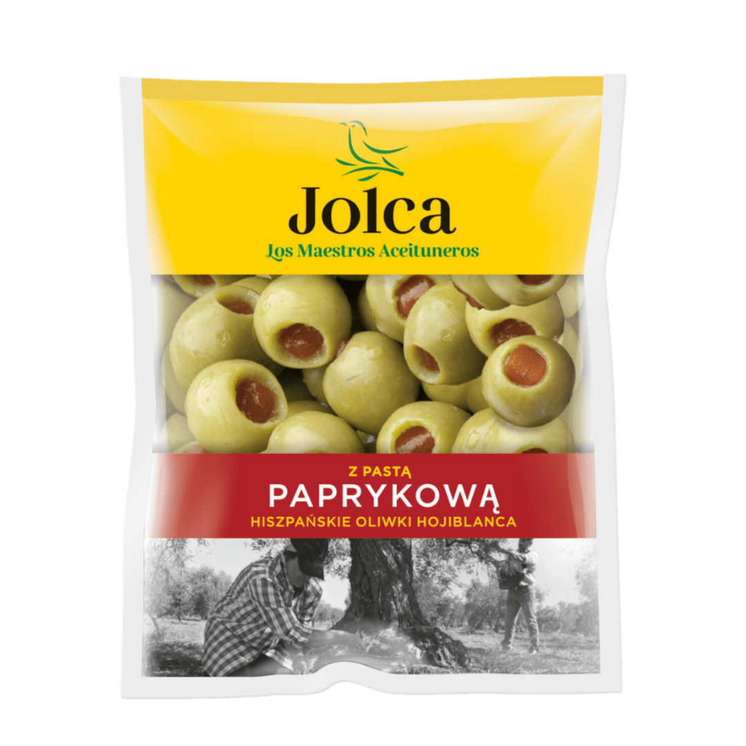 Jolca Oliwki zielone z pastą paprykową 110 g