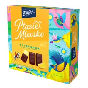 E. Wedel Ptasie Mleczko Cytrynowe w czekoladzie deserowej 340 g